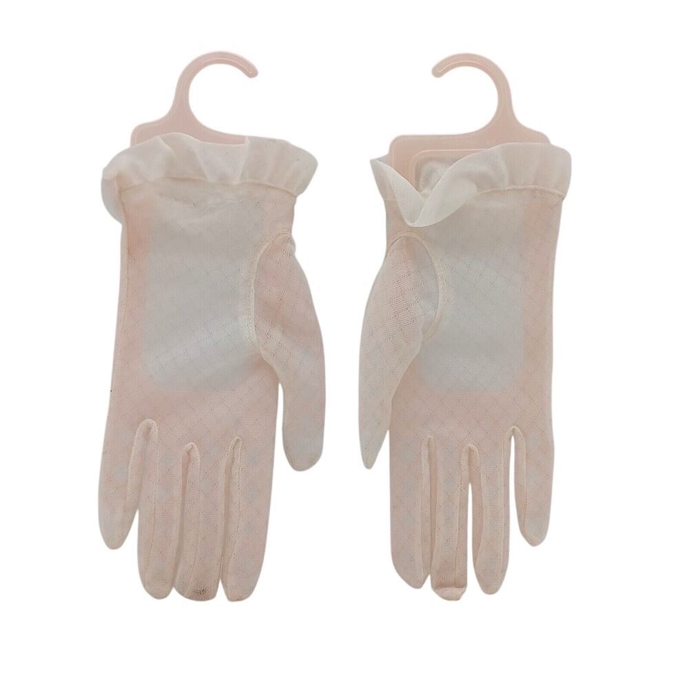 Lace Short Wrist Nylon Glove Wedding/Goth/Prom Formal Event Finger Gloves